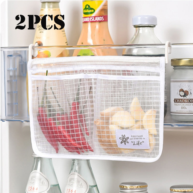 Refrigerator Storage Mesh Hanging Bag