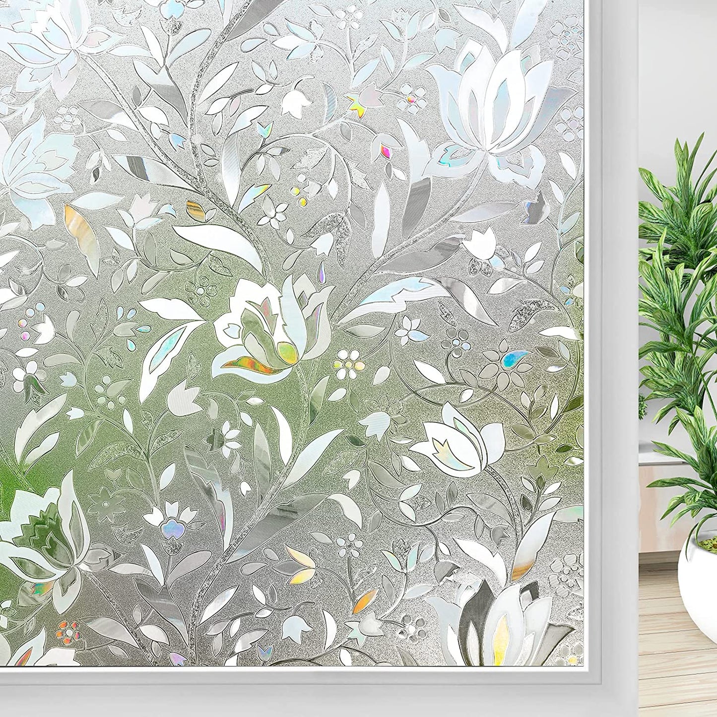 3D No Glue Rainbow Effect Window Film