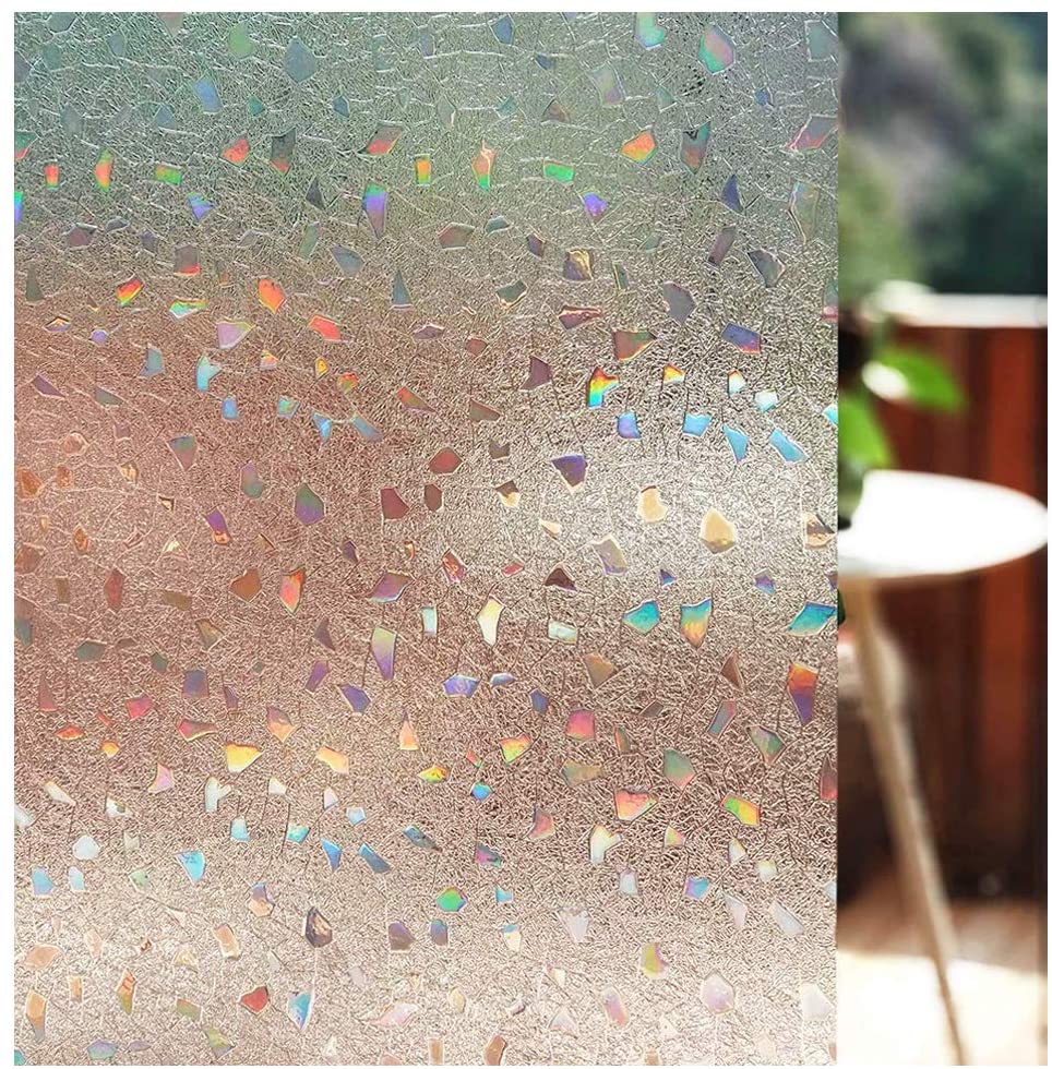 3D No Glue Rainbow Effect Window Film