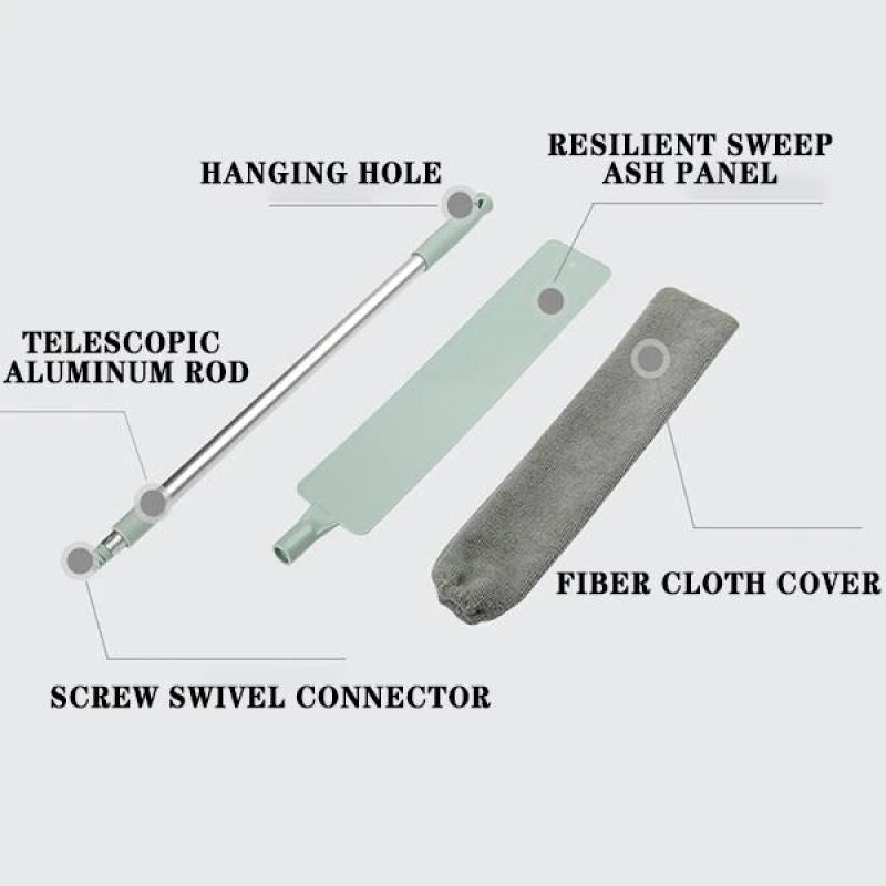 RETRACTABLE GAP DUST CLEANING BRUSH