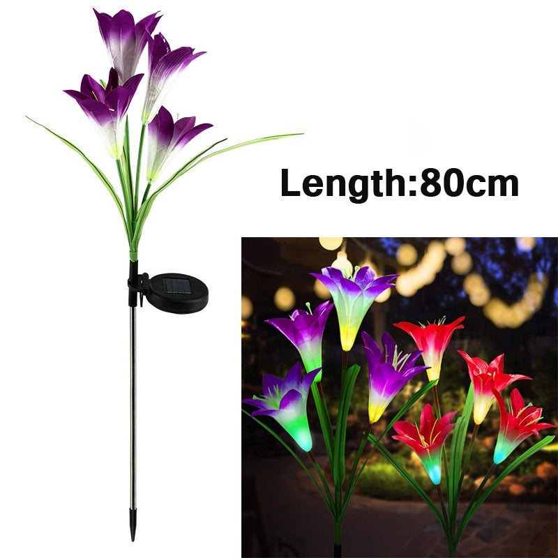 Solar Lily Decorative Flower Lights