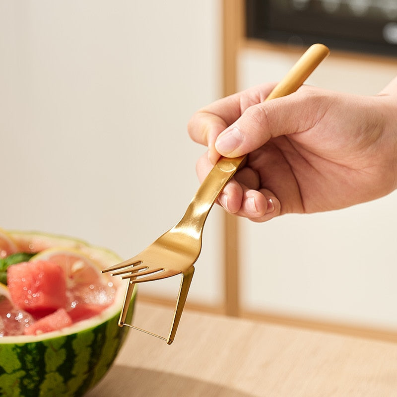 2 in 1 Watermelon Fork Slicer