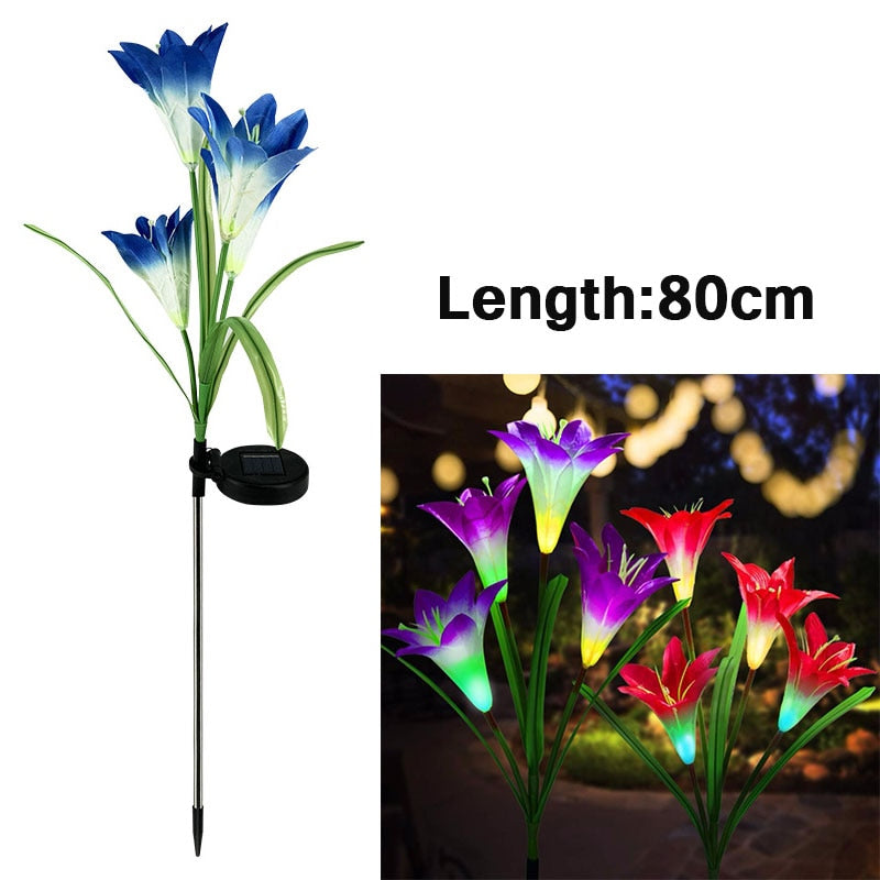 Solar Lily Decorative Flower Lights