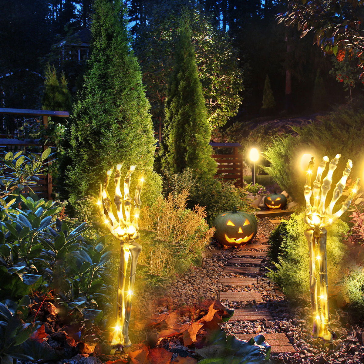 Halloween Skeleton Hand Solar Lights