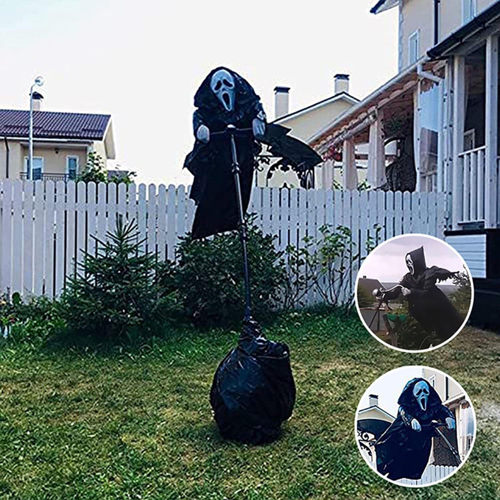 Halloween Ghostface Scream Scarecrow