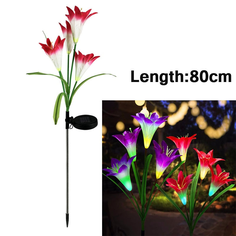 Solar Lily Decorative Flower Lights