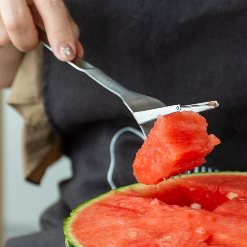 2 in 1 Watermelon Fork Slicer