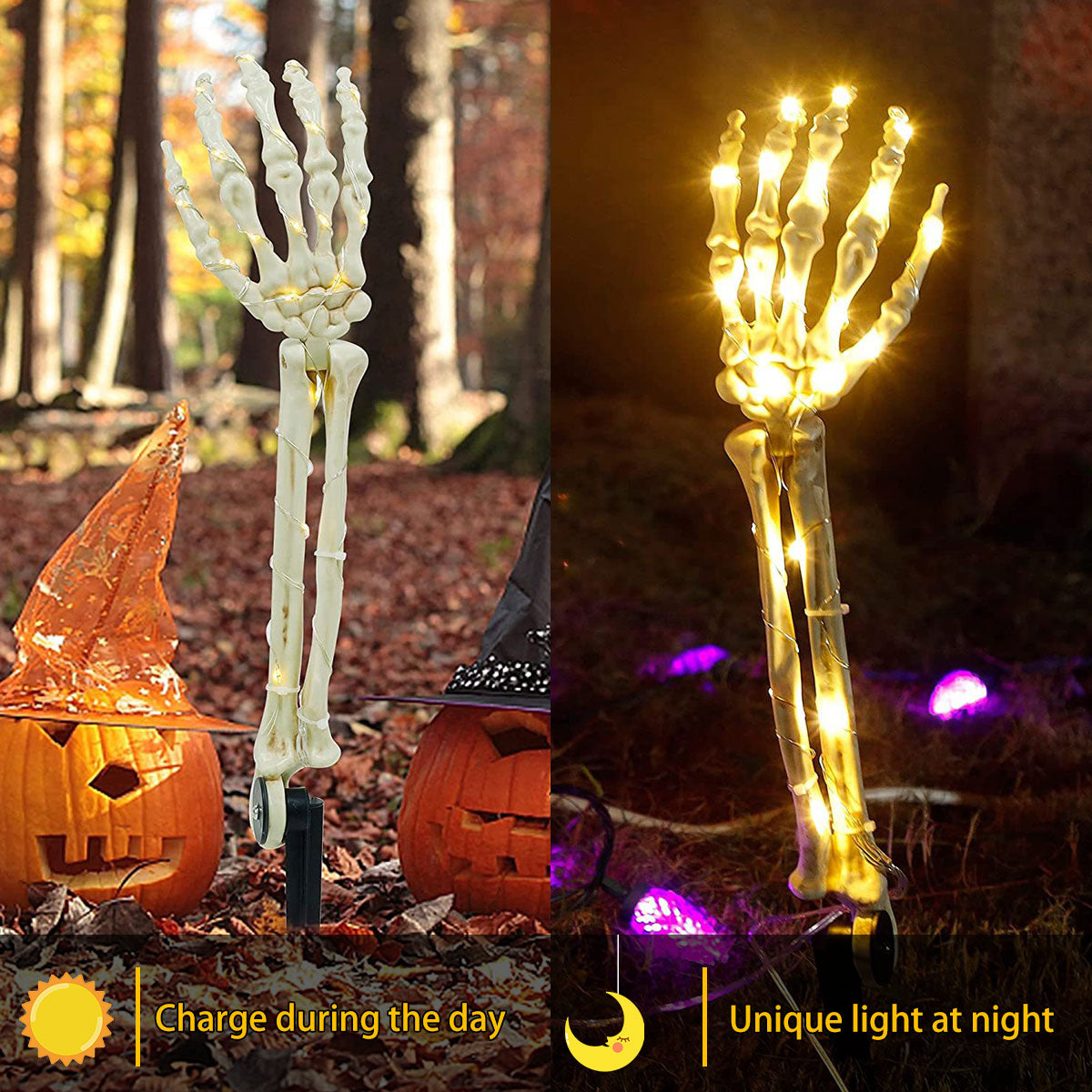 Halloween Skeleton Hand Solar Lights