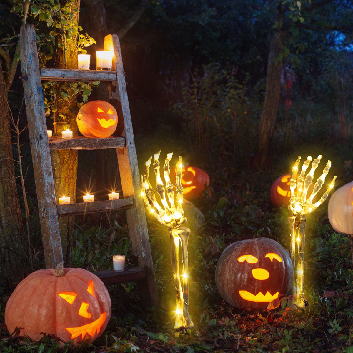 Halloween Skeleton Hand Solar Lights