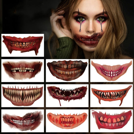 Halloween Prank Makeup Temporary Tattoo