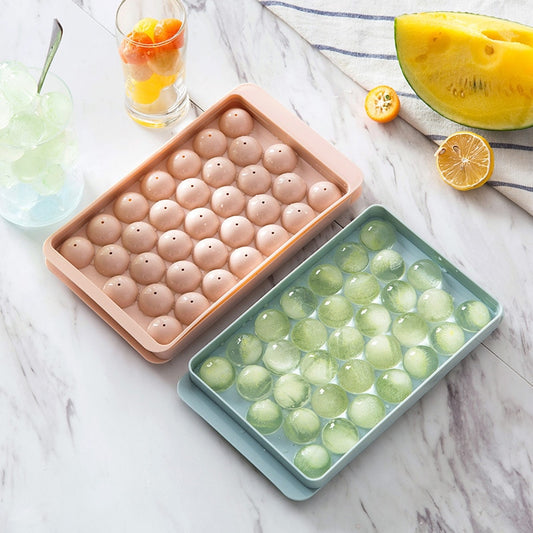 Round Silicon Ice Cube Ball Maker Tray