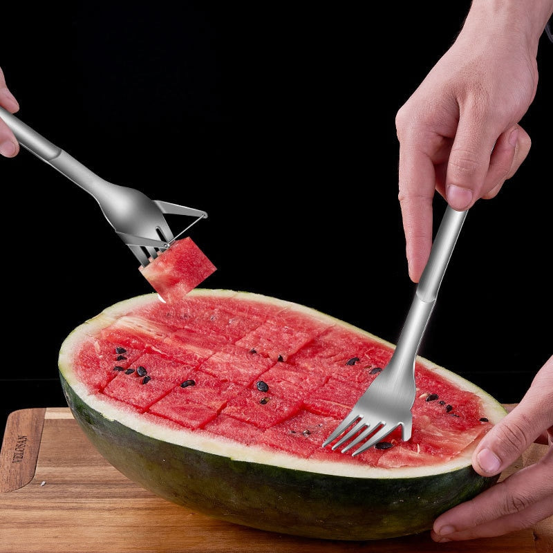 2 in 1 Watermelon Fork Slicer