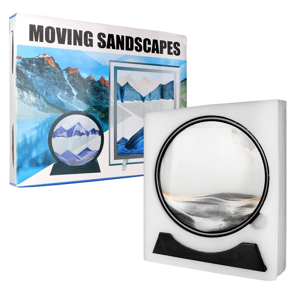 Moving Sand Art Glass